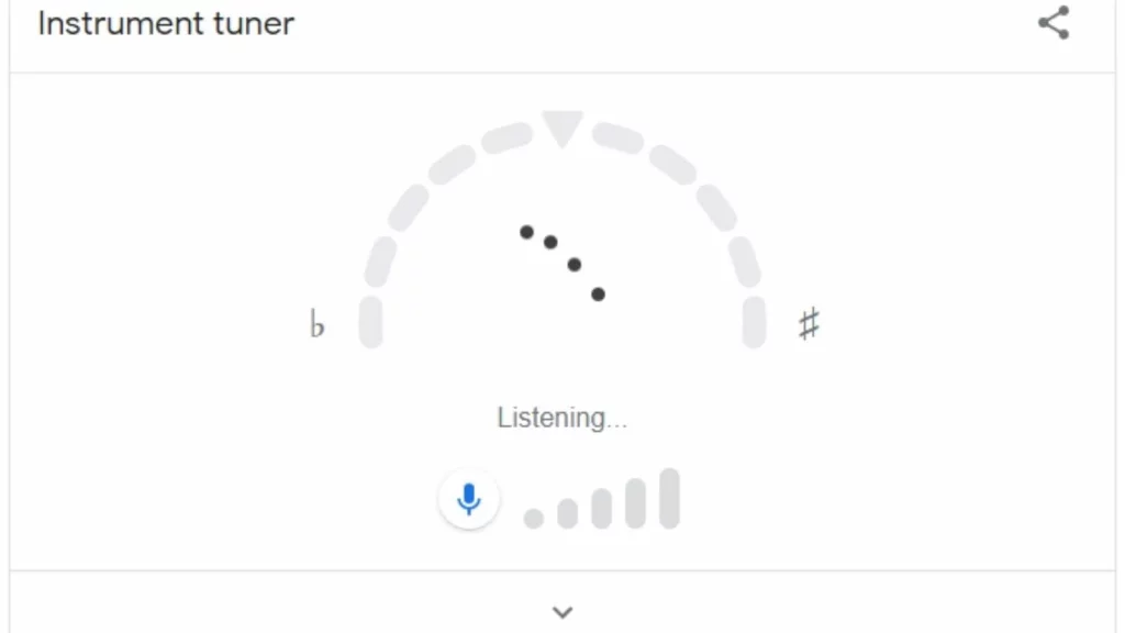Tune your guitar with google search